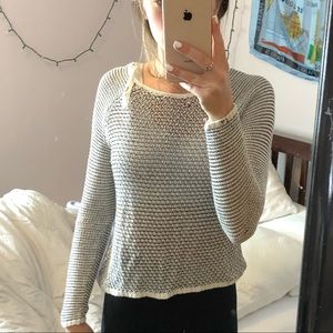 Black and White knit sweater